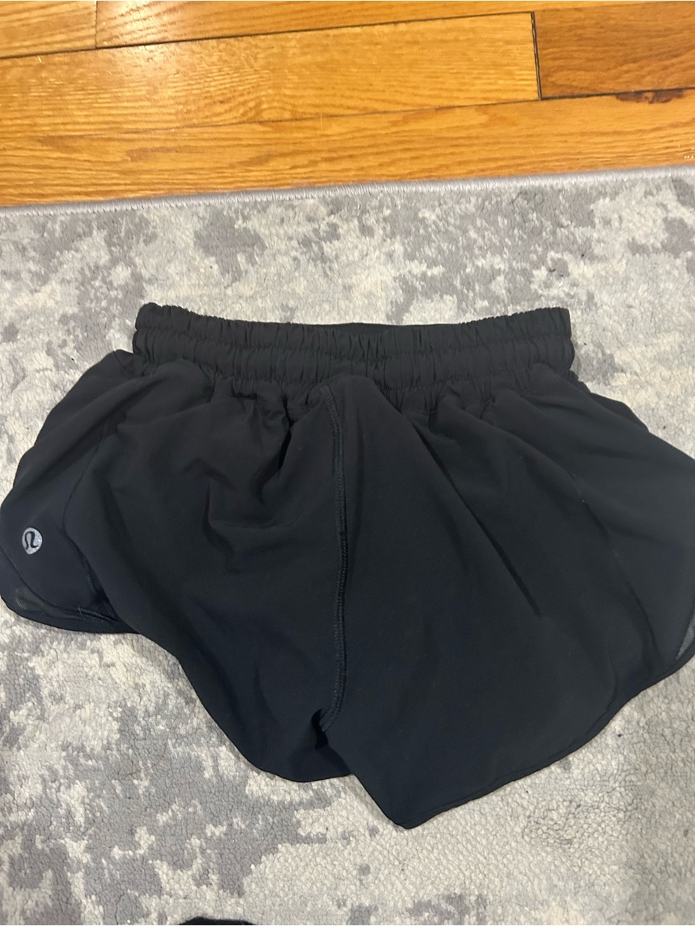 lululemon athletica Black Athletic Shorts with Elastic Waist